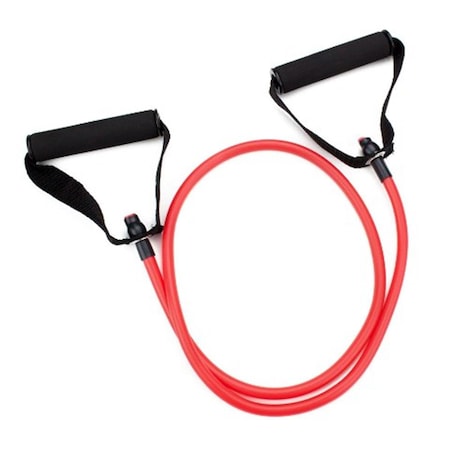 Qualitycare 4 ft. Medium Tension Exercise Resistance Band - Red QU1693605